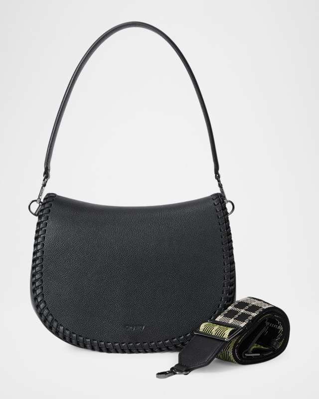 Bentley Medium Leather Saddle Shoulder Bag